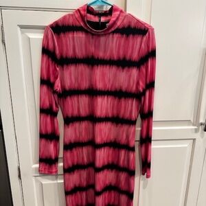 Alice and Olivia Pink & Black Dress